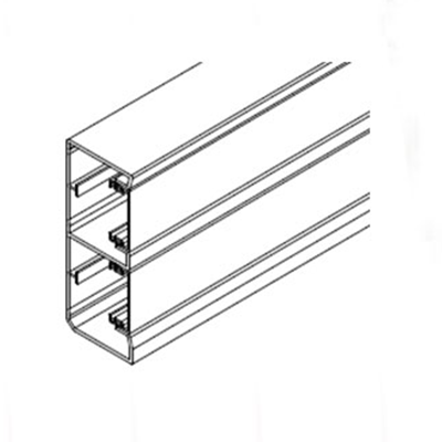 MOULURE PVC 1COMP/2 K45 55X55/2 BLANC