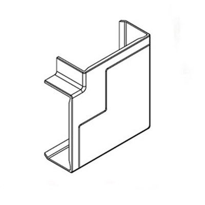 ANGLE PLAT K45 105X55 BLANC