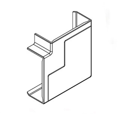 ANGLE PLAT K45 135X55 BLANC