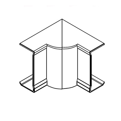 ANGLE INTER VAR K45 85X55 BLANC