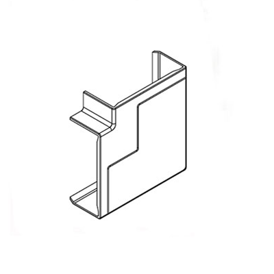 ANGLE PLAT K45 165X55 BLANC